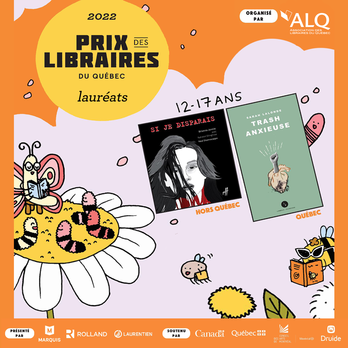 Prix des libraires du Québec 2022 (jeunesse) : les lauréat-e-s 1