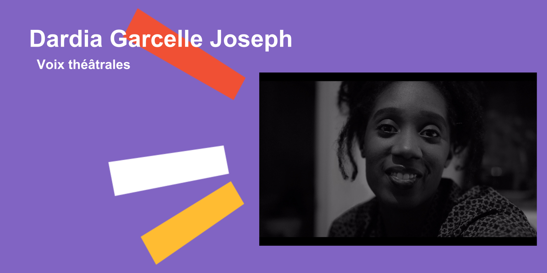 Dardia Garcelle Joseph, autrice sélectionnée pour Voix théâtrales 1